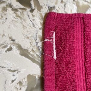 Adorable pink washcloth 9” x 9”